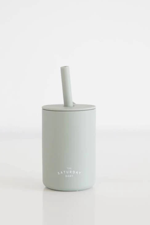 Saturday Silicone Straw Cup
