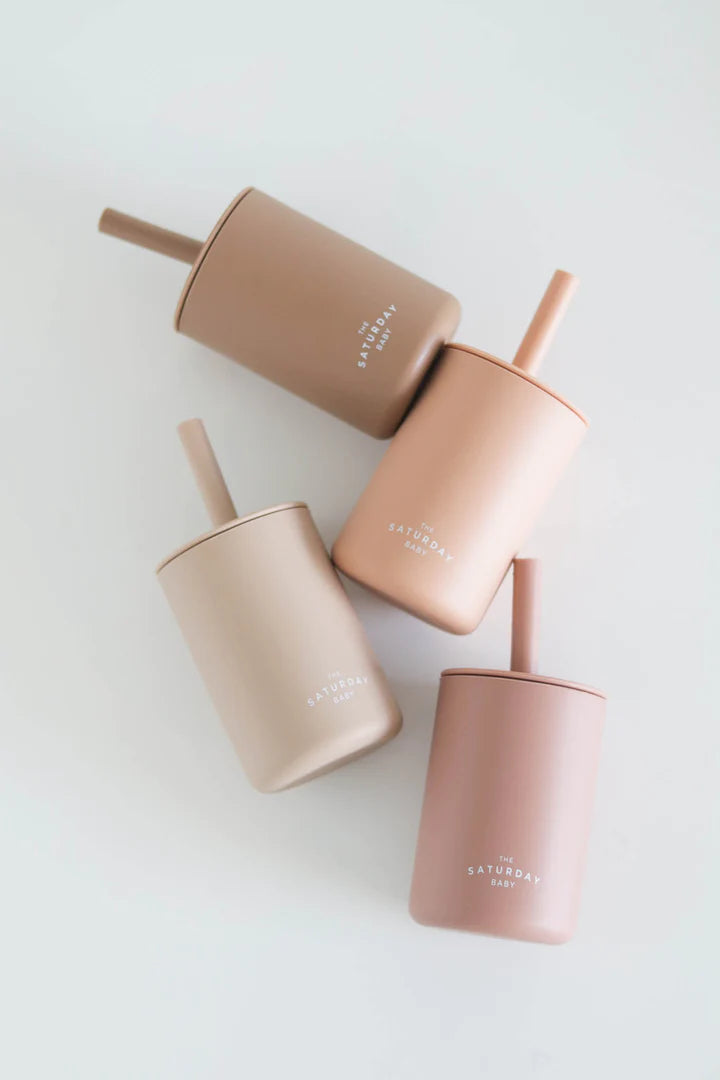 Saturday Silicone Straw Cup