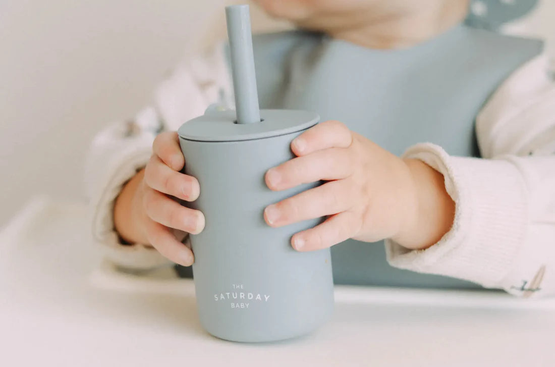 Saturday Silicone Straw Cup