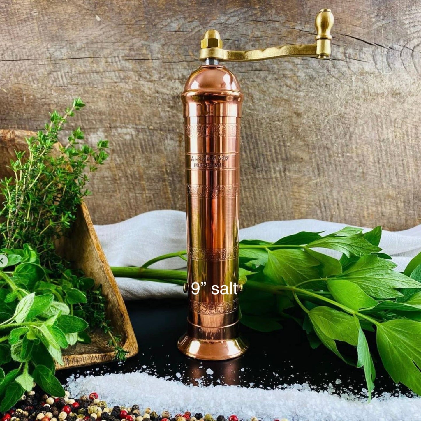 'Copper Mill' - 9" Salt Grinder