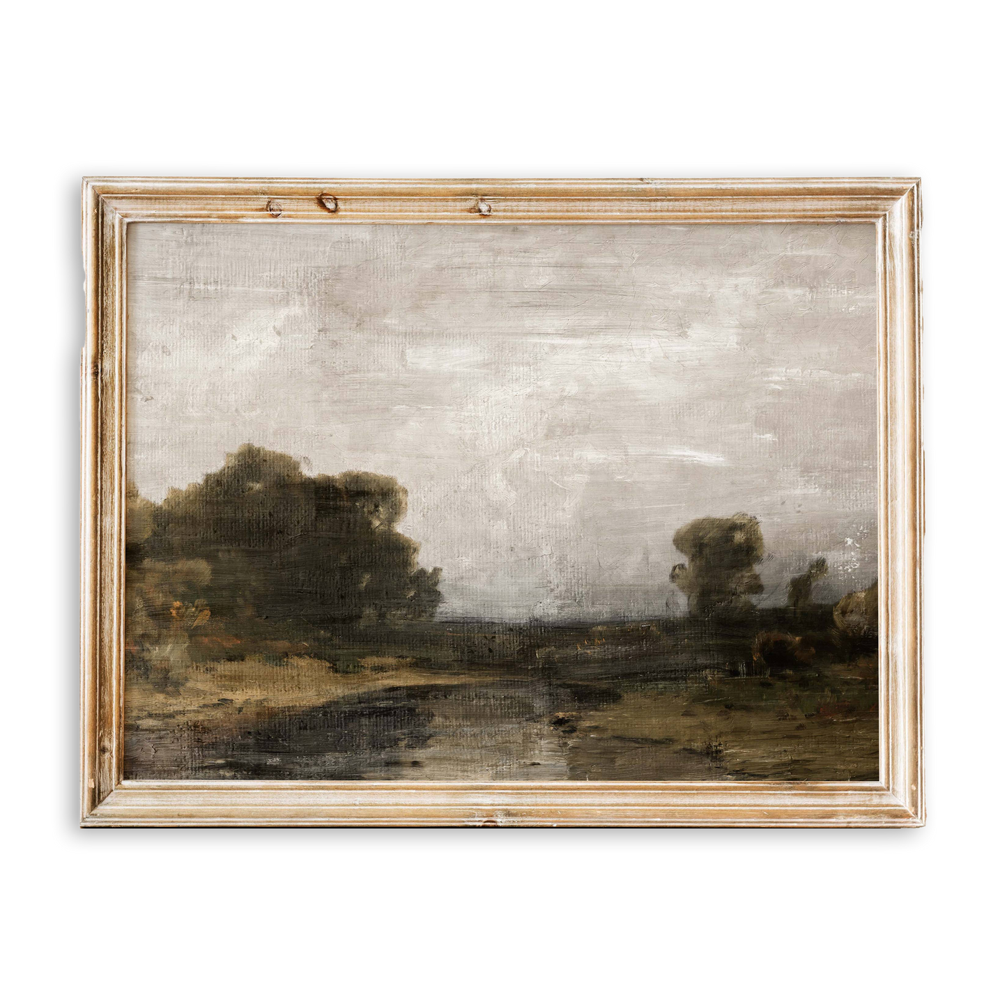 Gray Skies Vintage Art Print