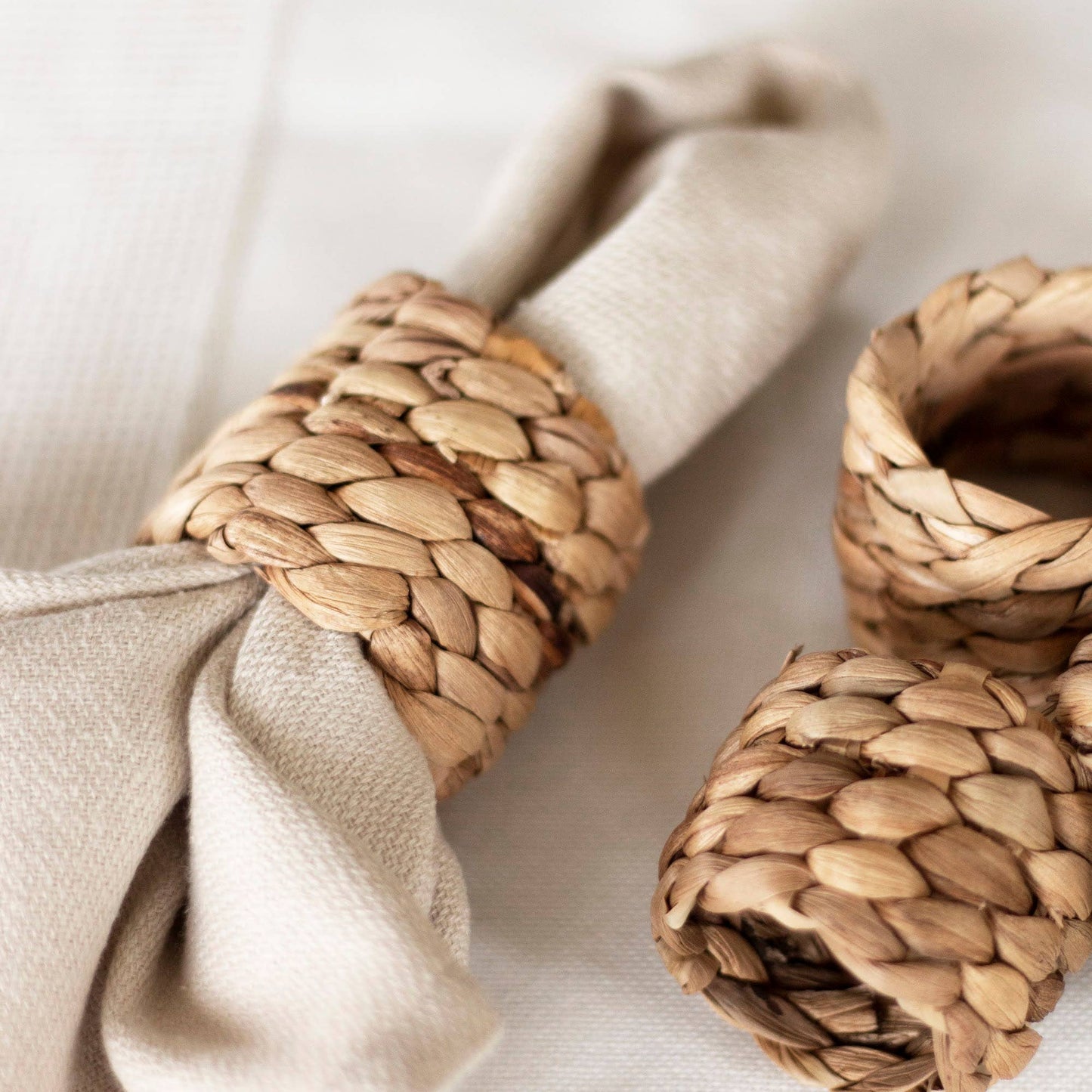 Seagrass Napkin Rings, Set of 6