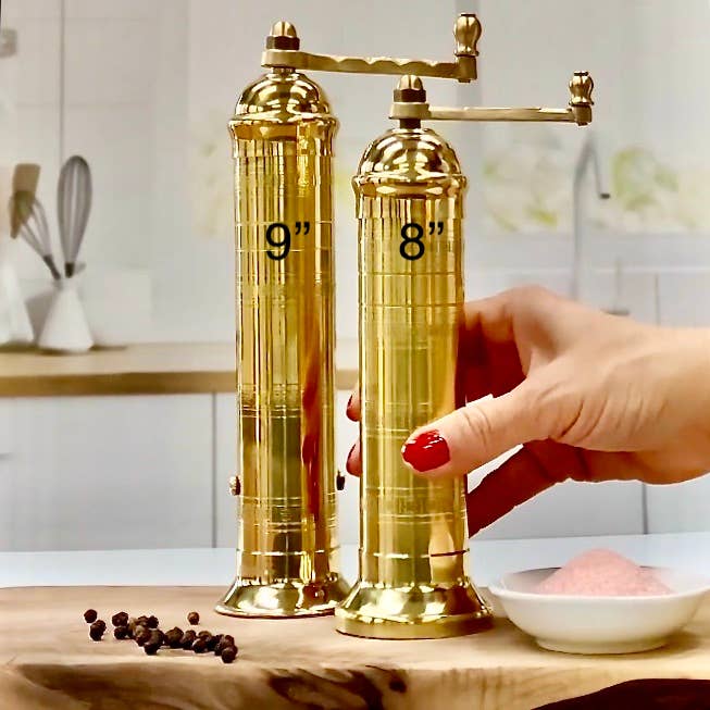 'Brass Mill' - 9" Pepper Grinder