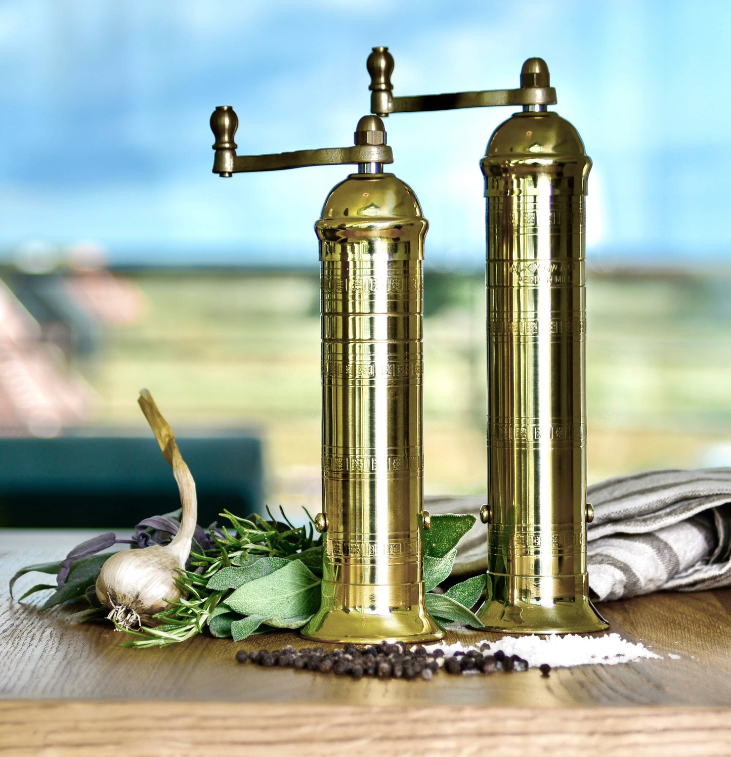 'Brass Mill' - 9" Pepper Grinder