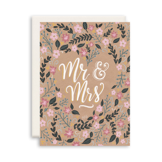 Mr & Mrs | Wedding Greeting Card