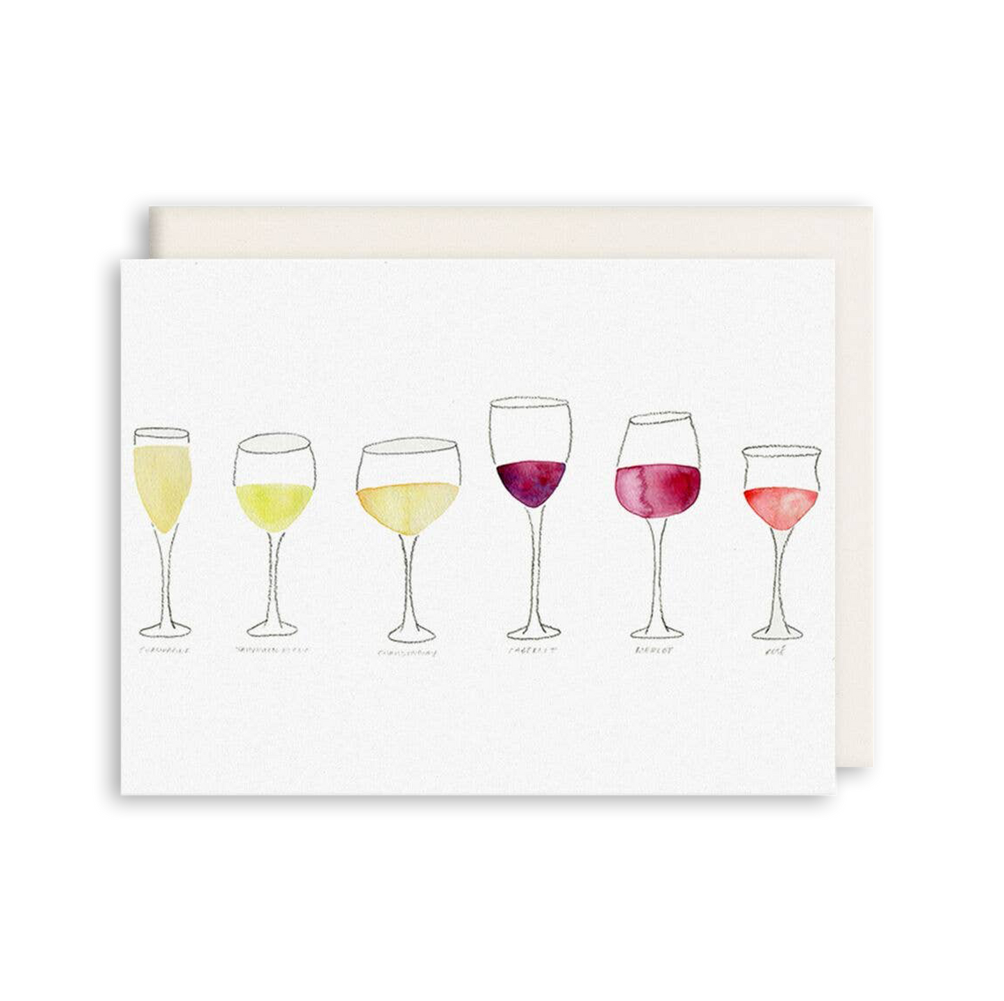 Wine Flight | Greeting Card