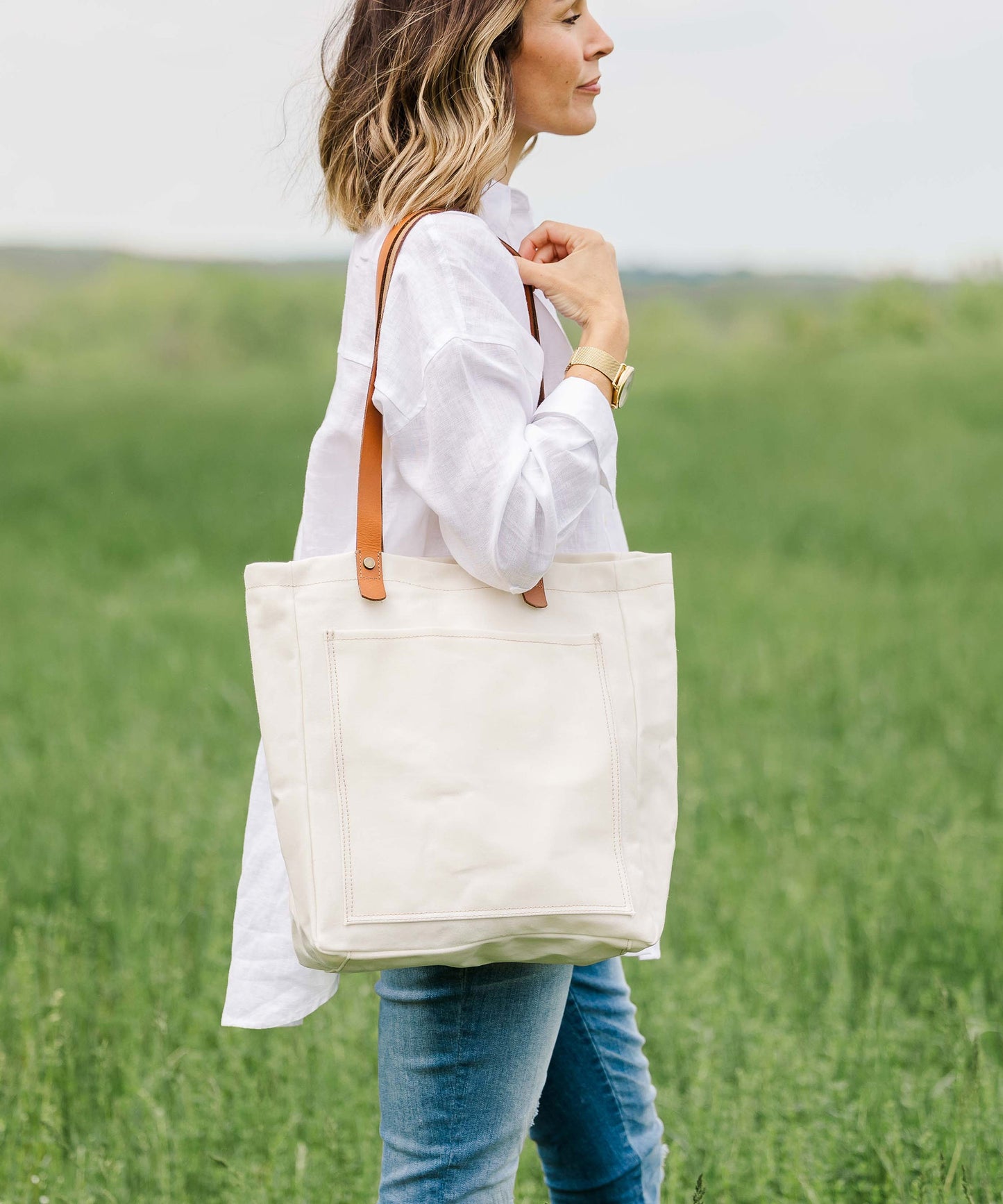 Waxed Canvas Tote